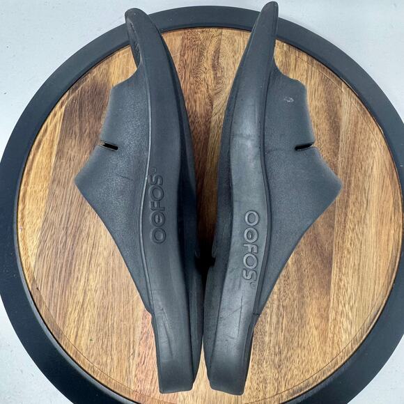 OOfos OOahh Black Recovery Slide Sandal Shoe Men's 11/Women's 13 - Picture 5 of 7